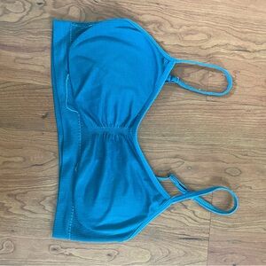 Blue free press bralette